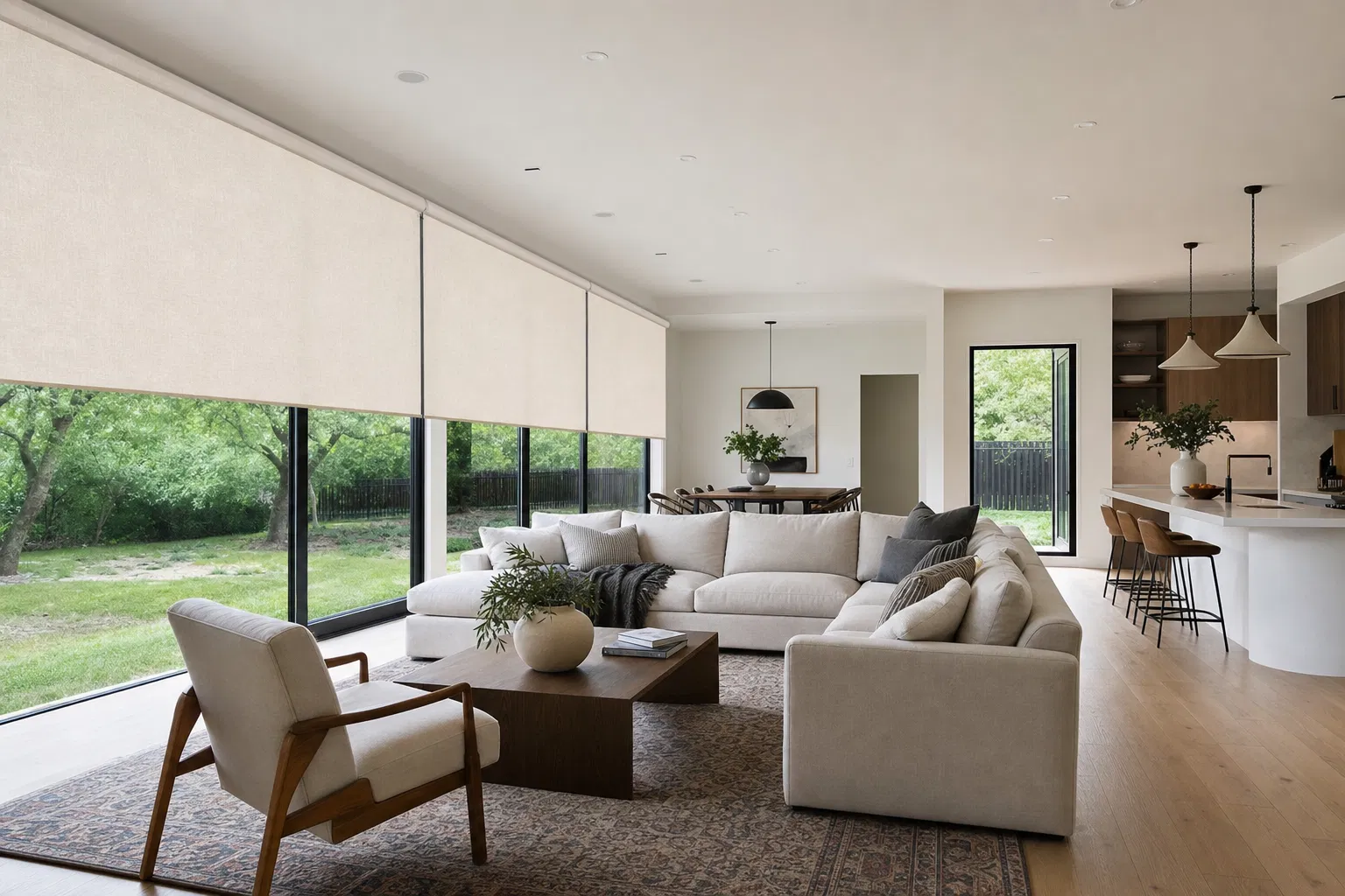 Custom shades installation in Austin TX — Beacon Blinds